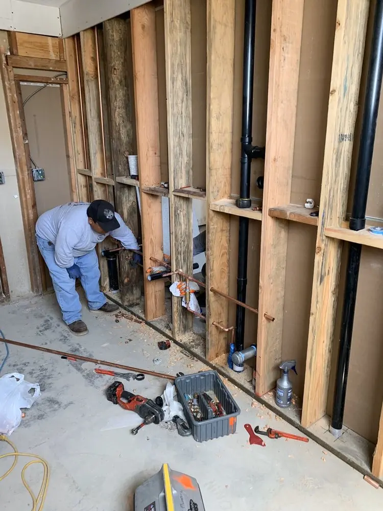 Commercial rough-in plumbing for Commercial Plumbing in Easton